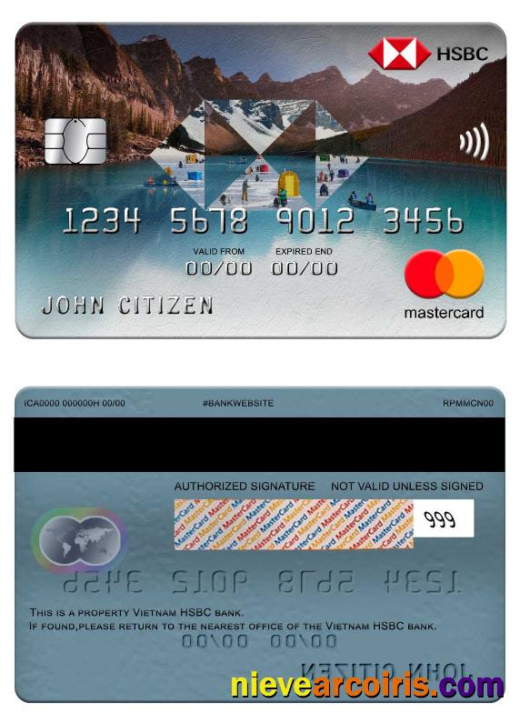 Vietnam HSBC bank mastercard